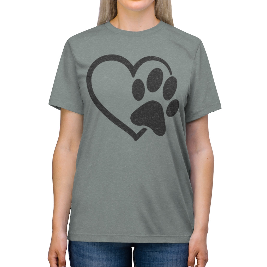 Heart & Paw Unisex Triblend Tee