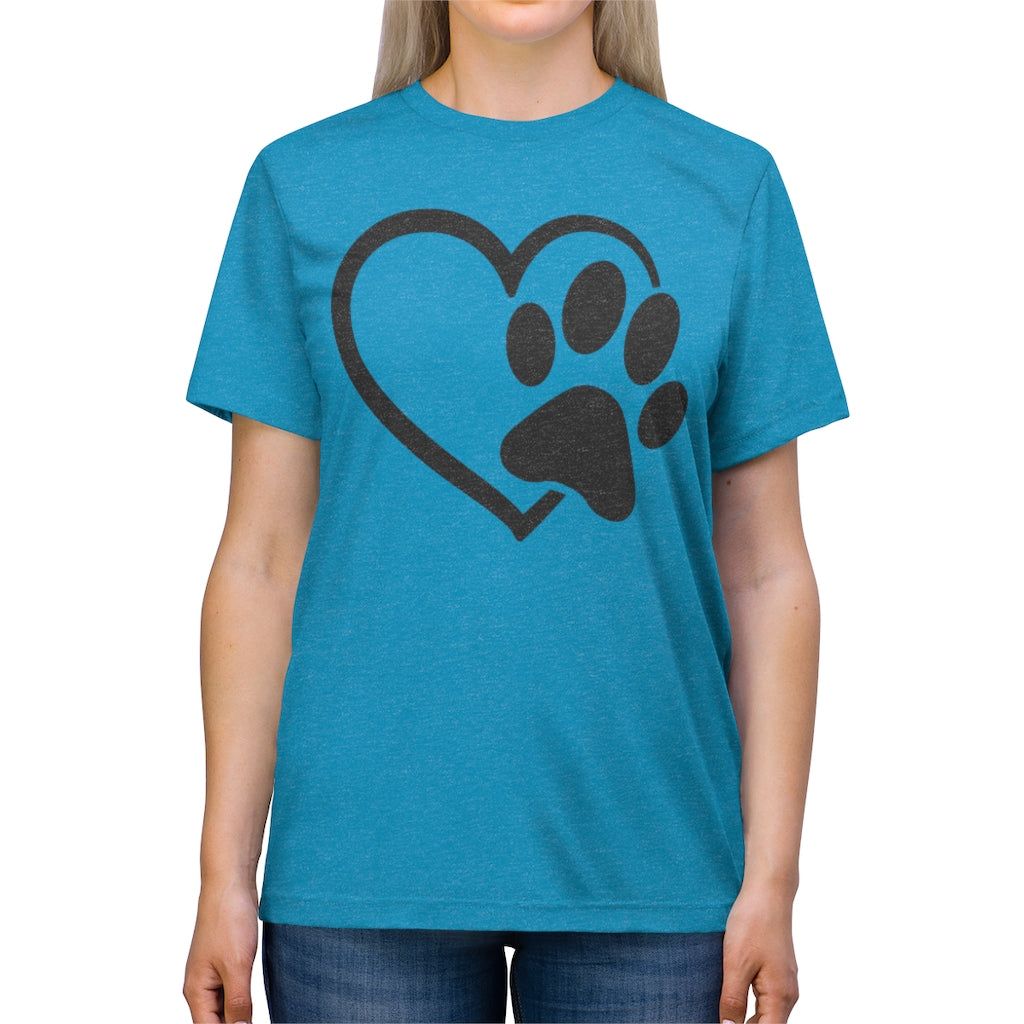 Heart & Paw Unisex Triblend Tee