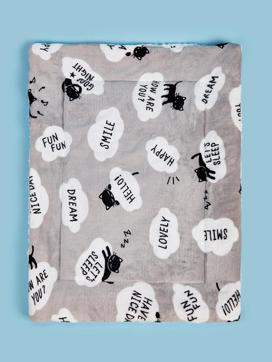 Animated Plush Cat Mat