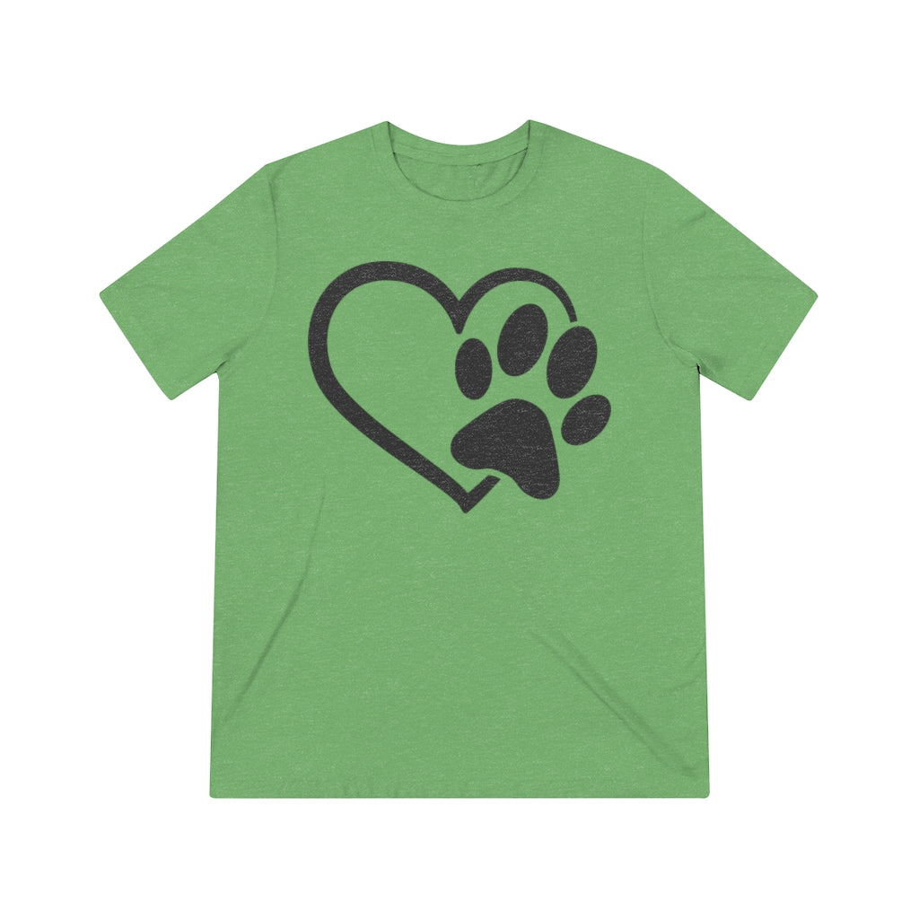 Heart & Paw Unisex Triblend Tee