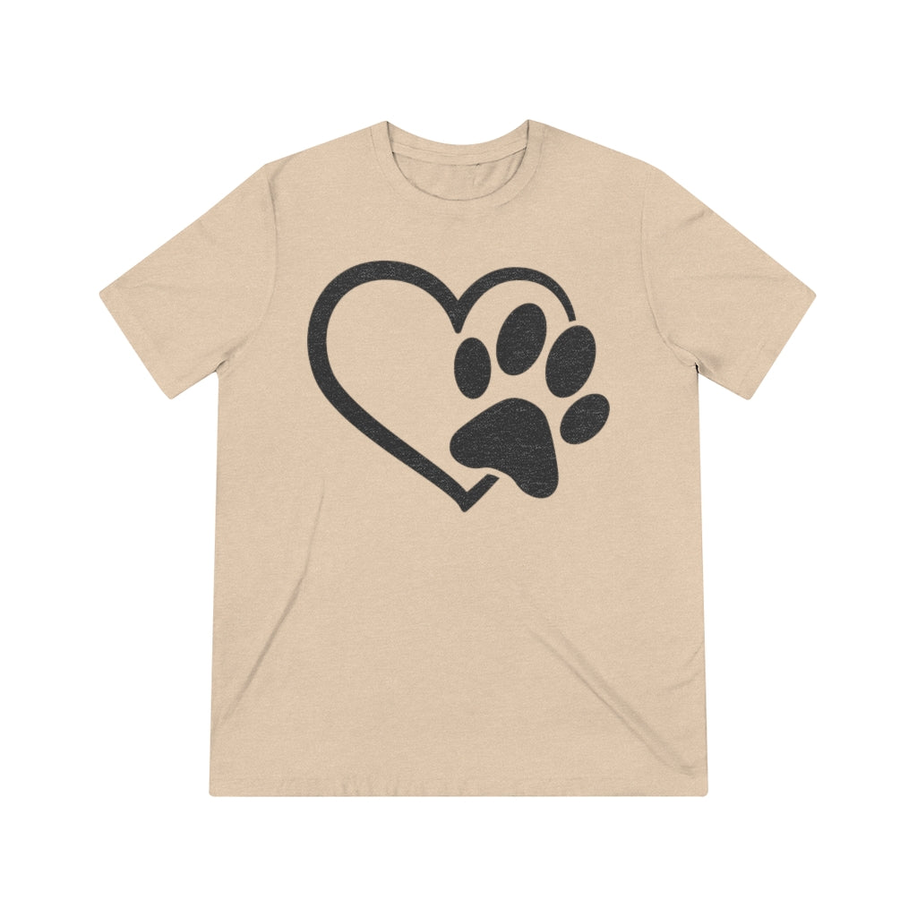 Heart & Paw Unisex Triblend Tee
