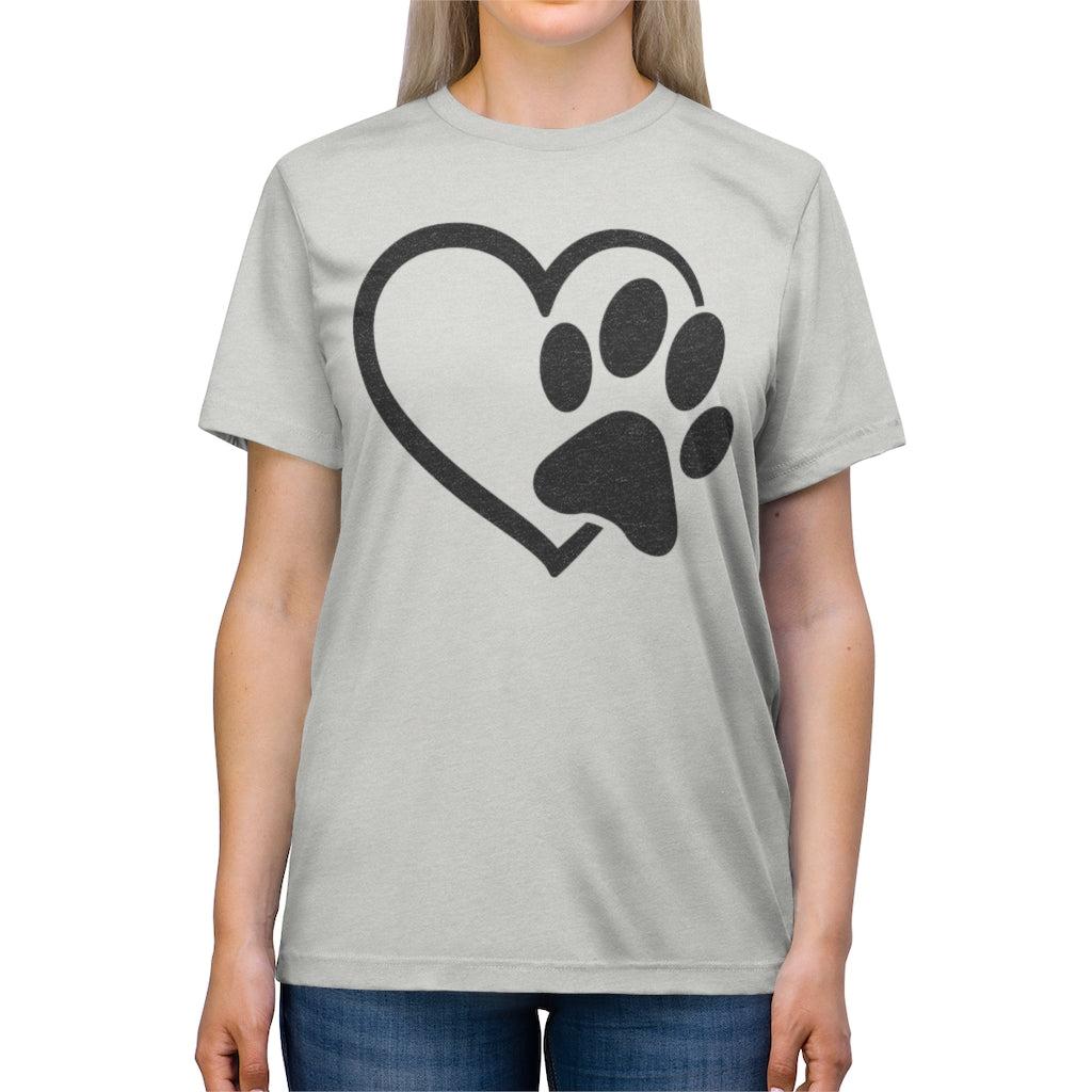 Heart & Paw Unisex Triblend Tee
