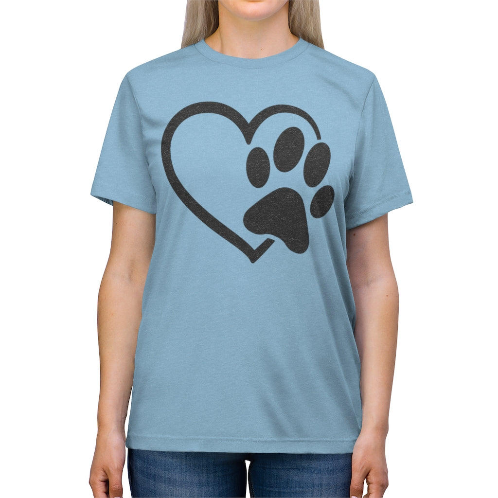Heart & Paw Unisex Triblend Tee