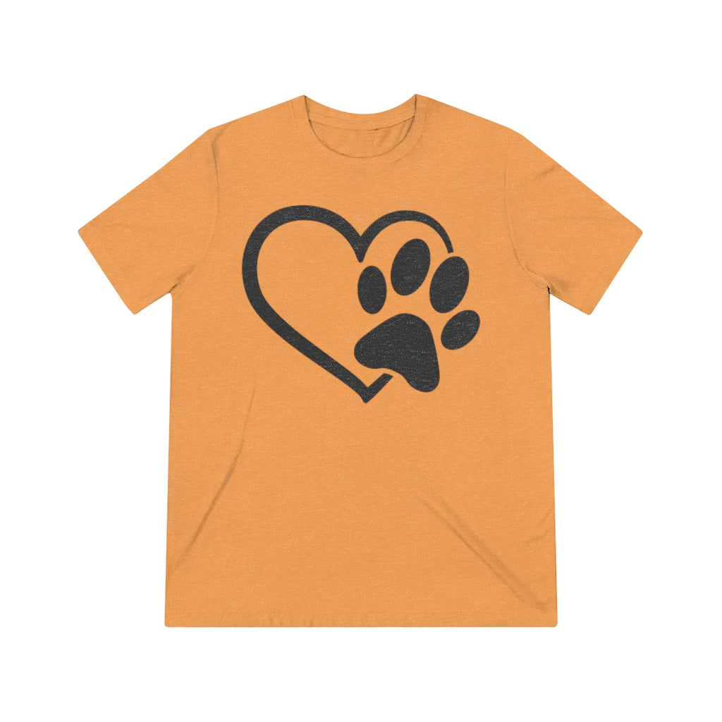 Heart & Paw Unisex Triblend Tee
