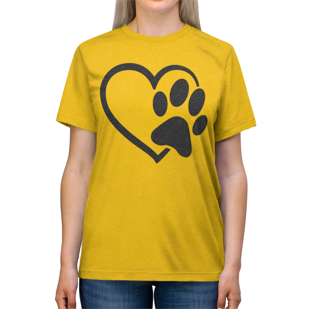 Heart & Paw Unisex Triblend Tee