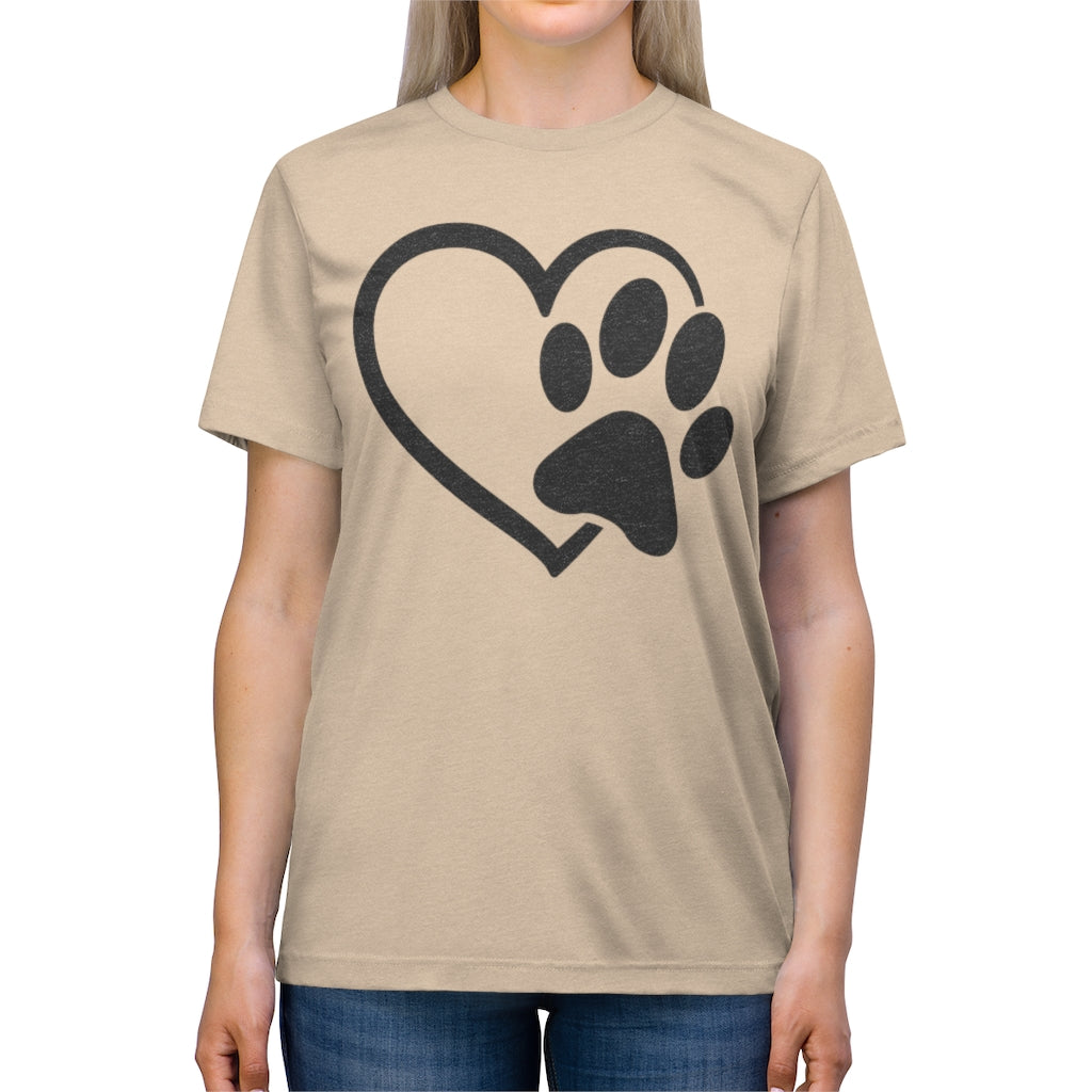 Heart & Paw Unisex Triblend Tee