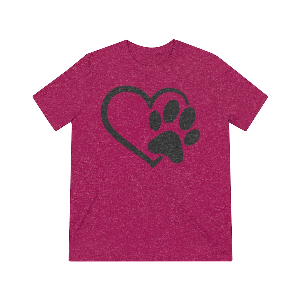 Heart & Paw Unisex Triblend Tee