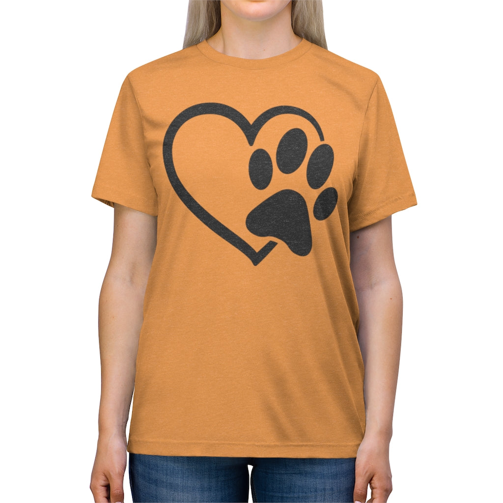 Heart & Paw Unisex Triblend Tee