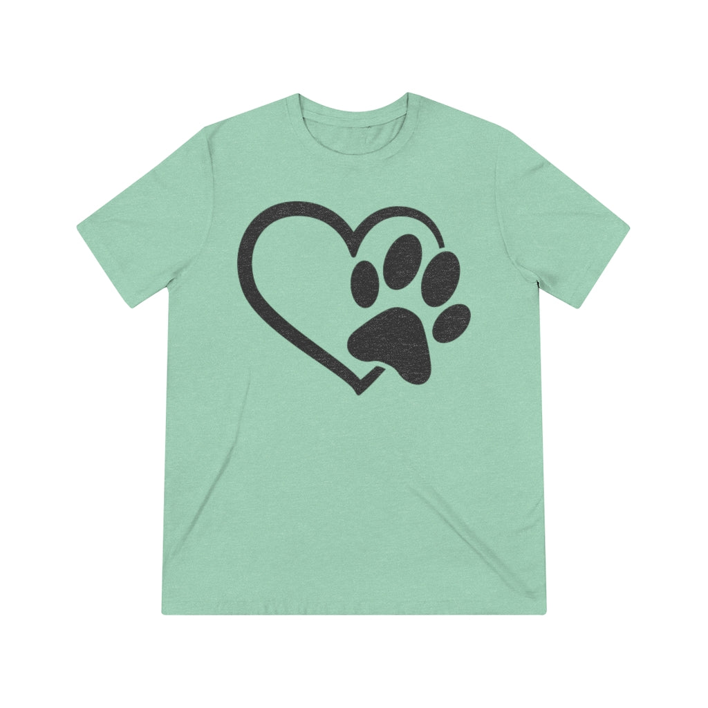 Heart & Paw Unisex Triblend Tee