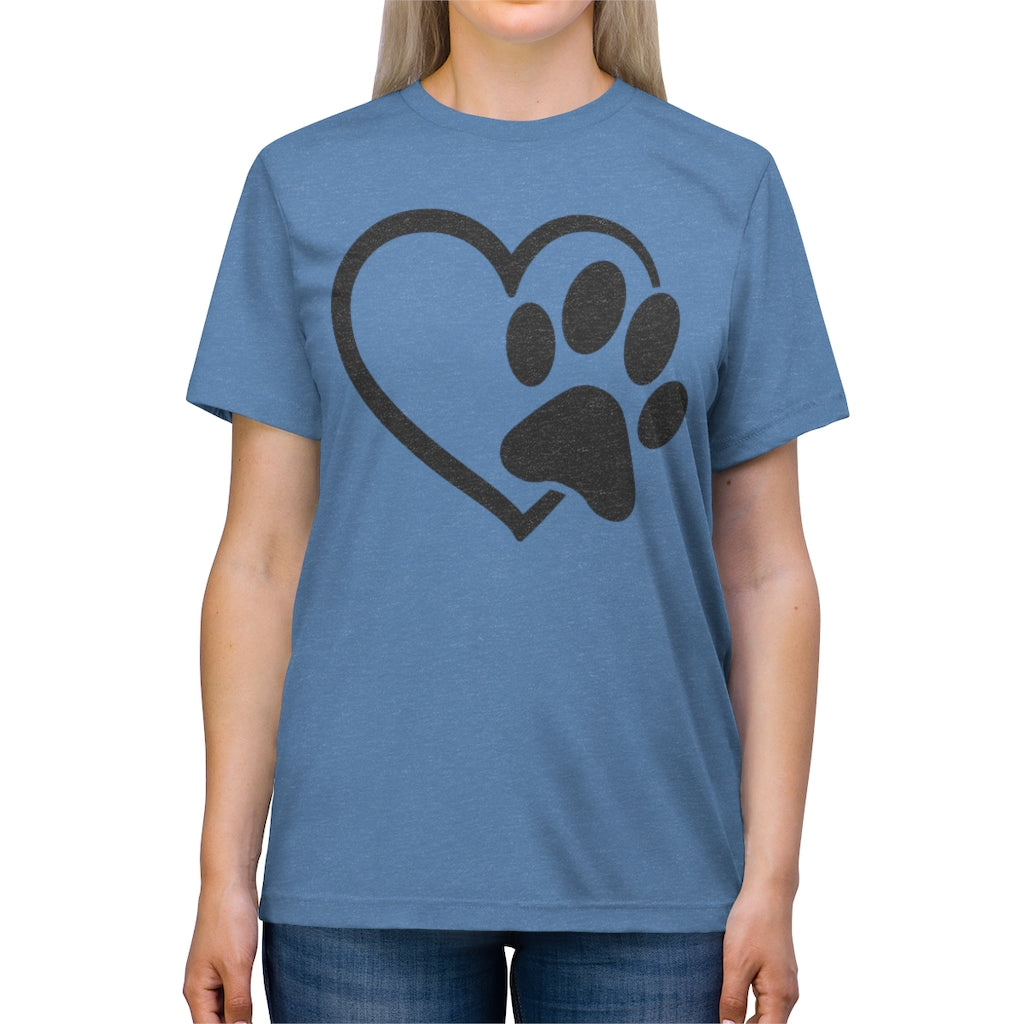 Heart & Paw Unisex Triblend Tee