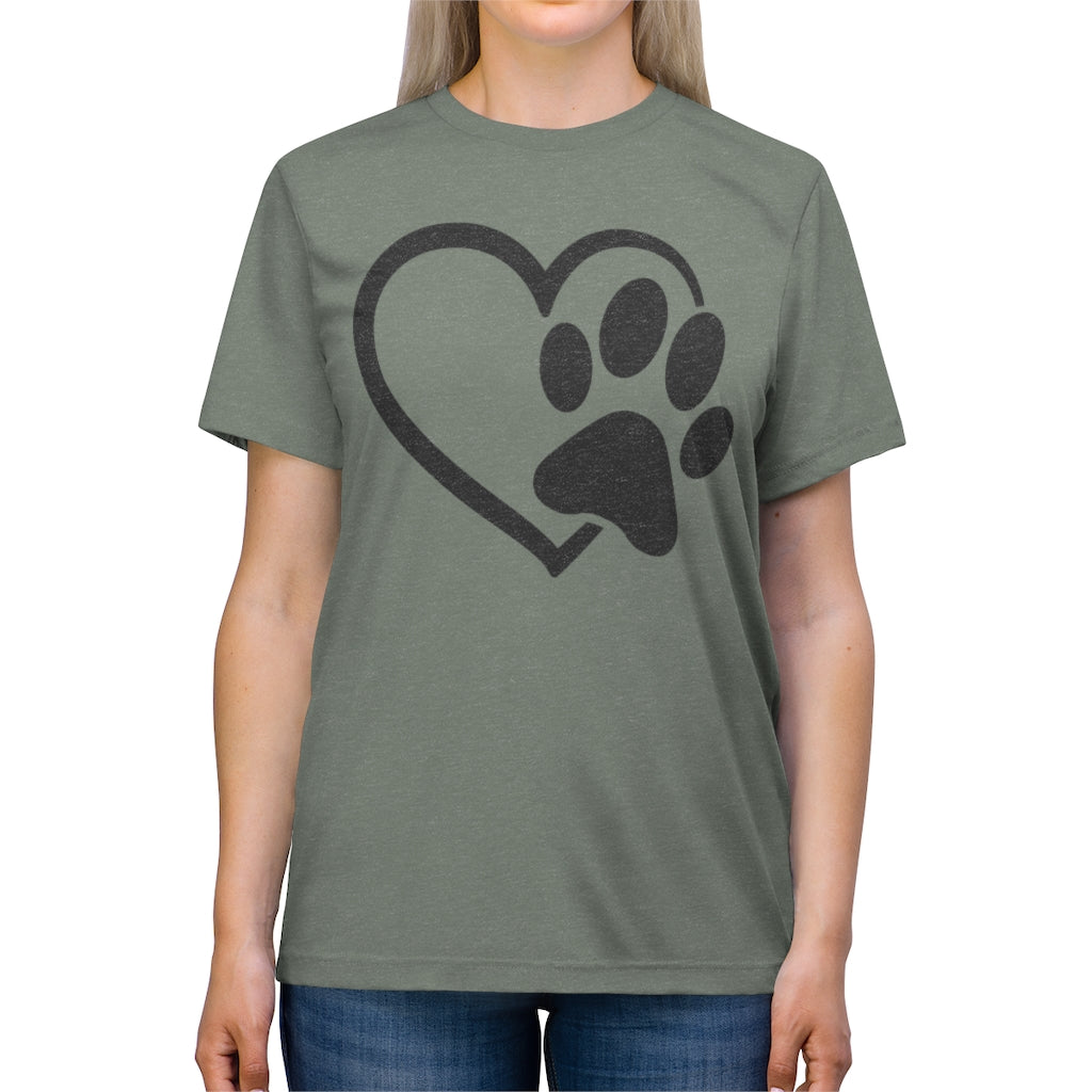 Heart & Paw Unisex Triblend Tee
