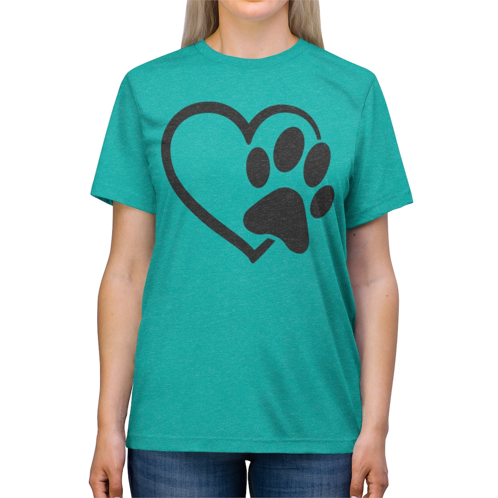 Heart & Paw Unisex Triblend Tee