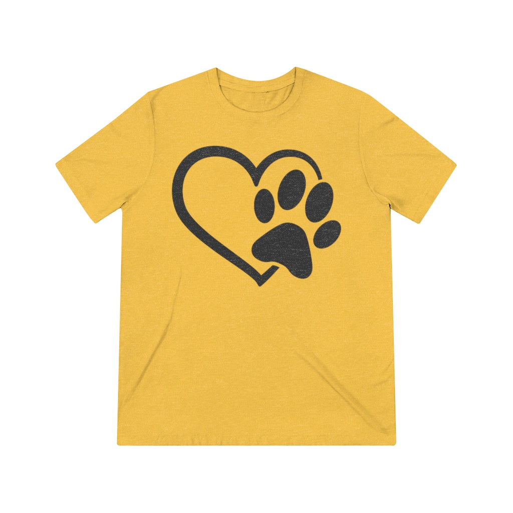 Heart & Paw Unisex Triblend Tee