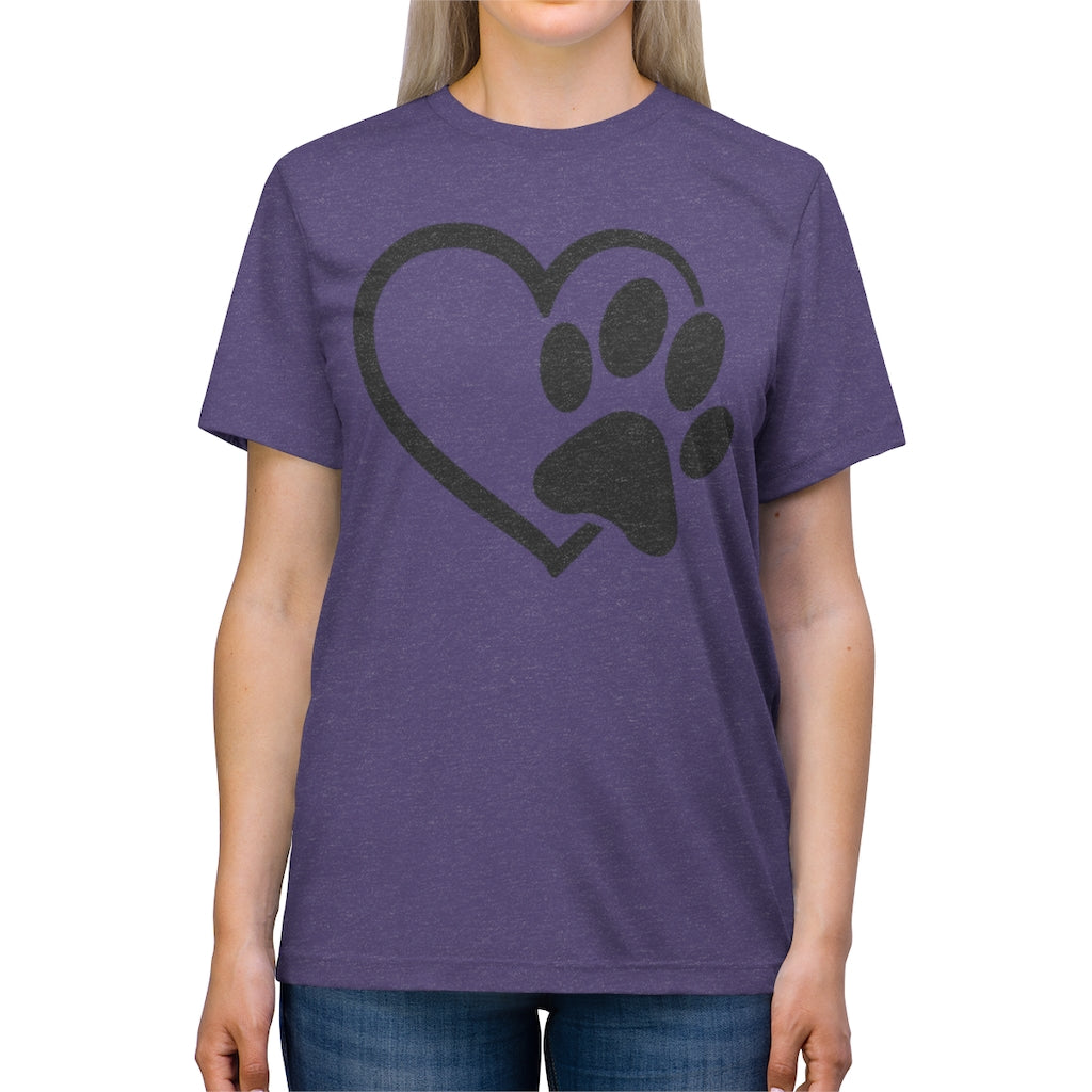 Heart & Paw Unisex Triblend Tee
